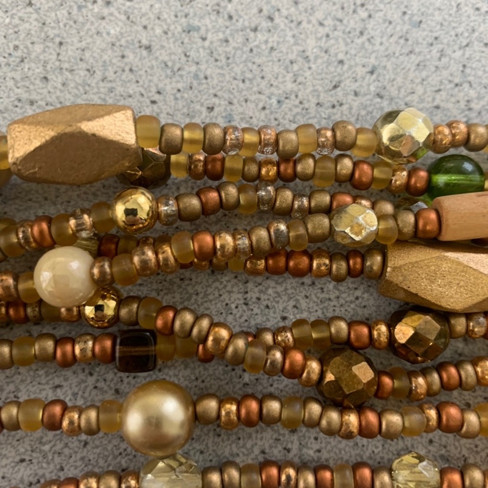 Joan Rivers Torsade Collection Multi-Strand Necklace. Earth tones. - Picture 7 of 8